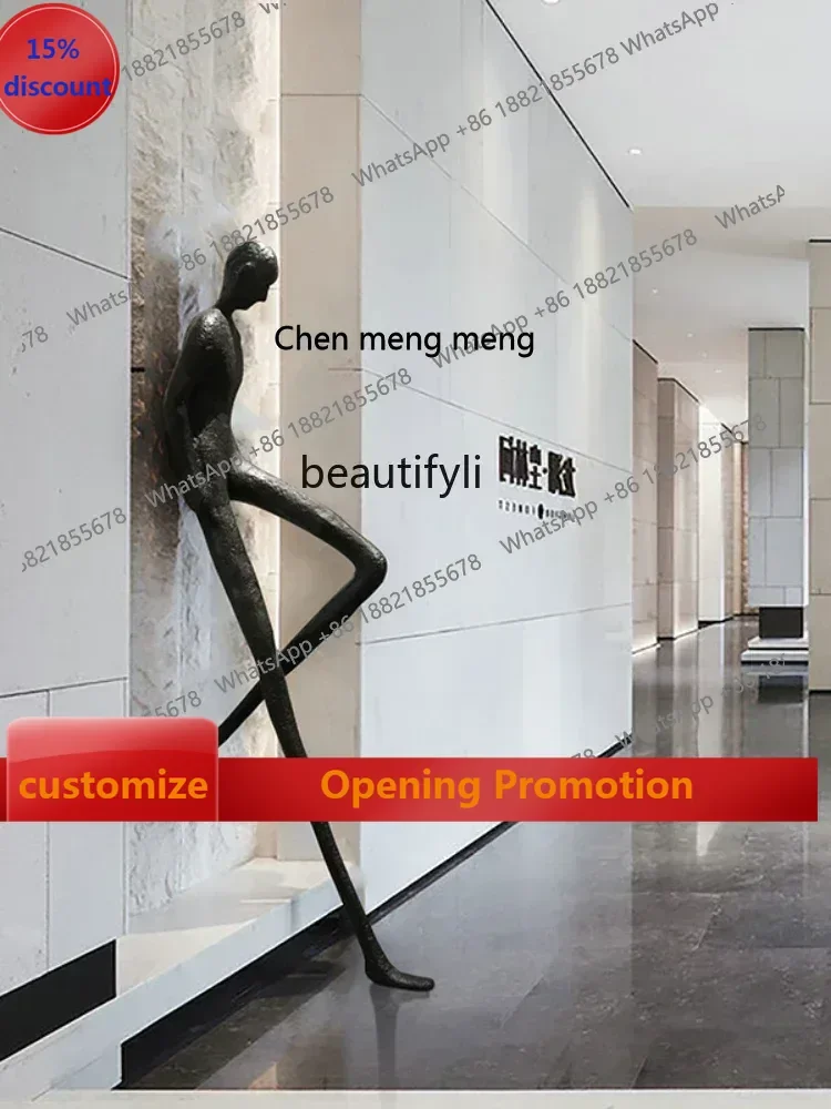 

SS 7304new styleAbstract Character Large Floor Ornaments Hotel Lobby Grp Sculpture Crafts