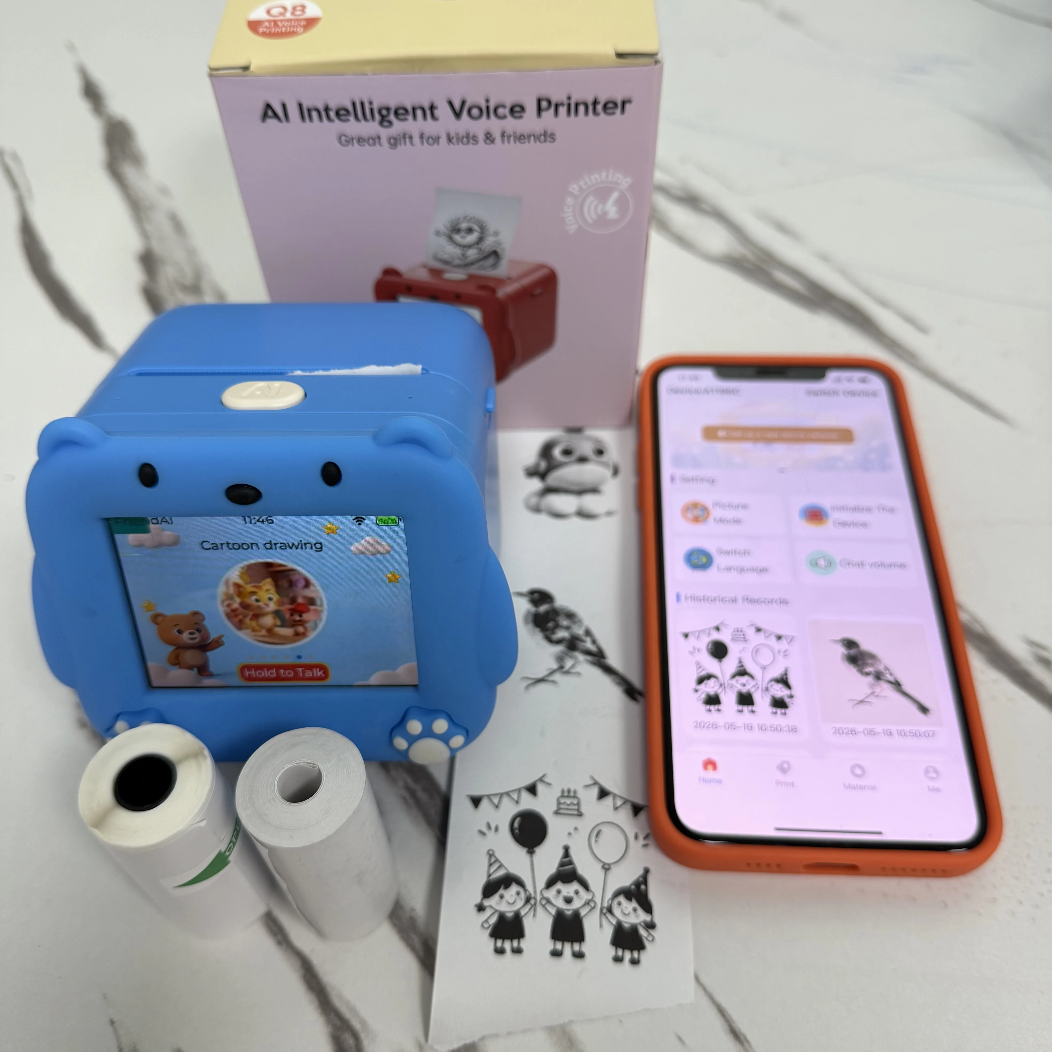 imprimante-thermique-portable-ai-magic-box-a-commande-vocale-avec-ecran-hd-pour-enfants-cadeau-dessin-impression-jouet-wifi-android-ios