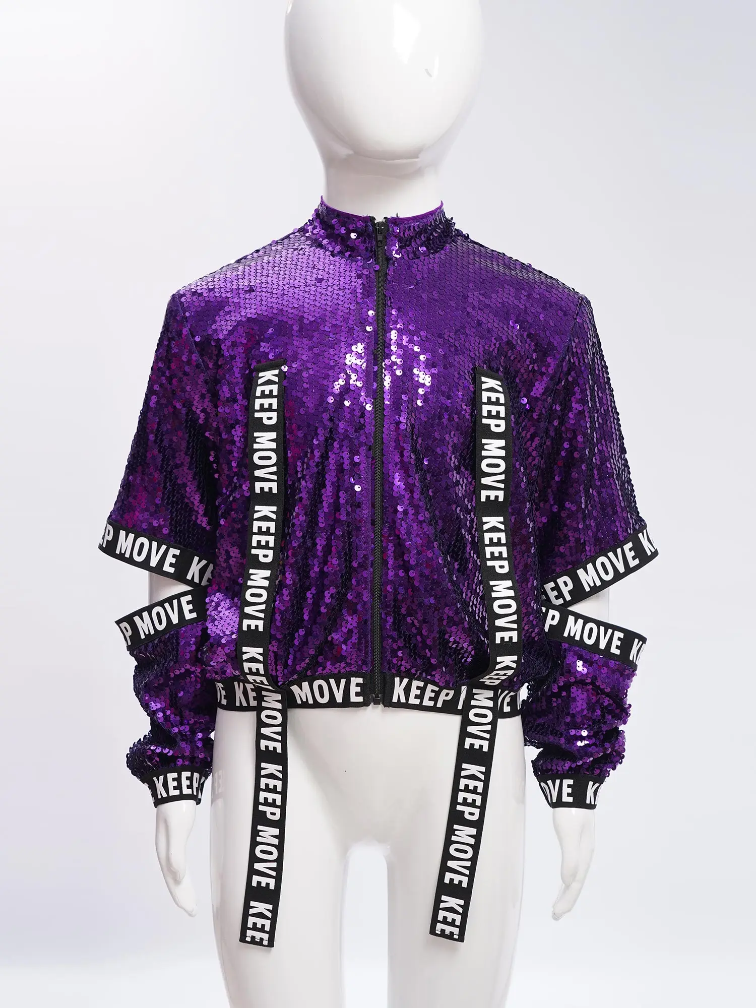 Conjunto de ropa de baile de Jazz para niños y niñas, chaleco de lentejuelas de Hip Hop, Tops, chaqueta y pantalones, traje de espectáculo de pasarela, traje de escenario de baile callejero fresco