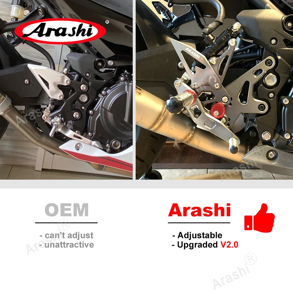 Arashi V2.2 Rearset For KAWASAKI Ninja 500 / Z500 / ABS 2024 2025