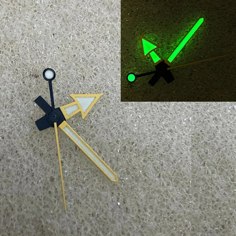C3 Luminous Green Watch Hands Needles Set for NH35/NH36 Mechanical Movement Spare Part Watch Accessories