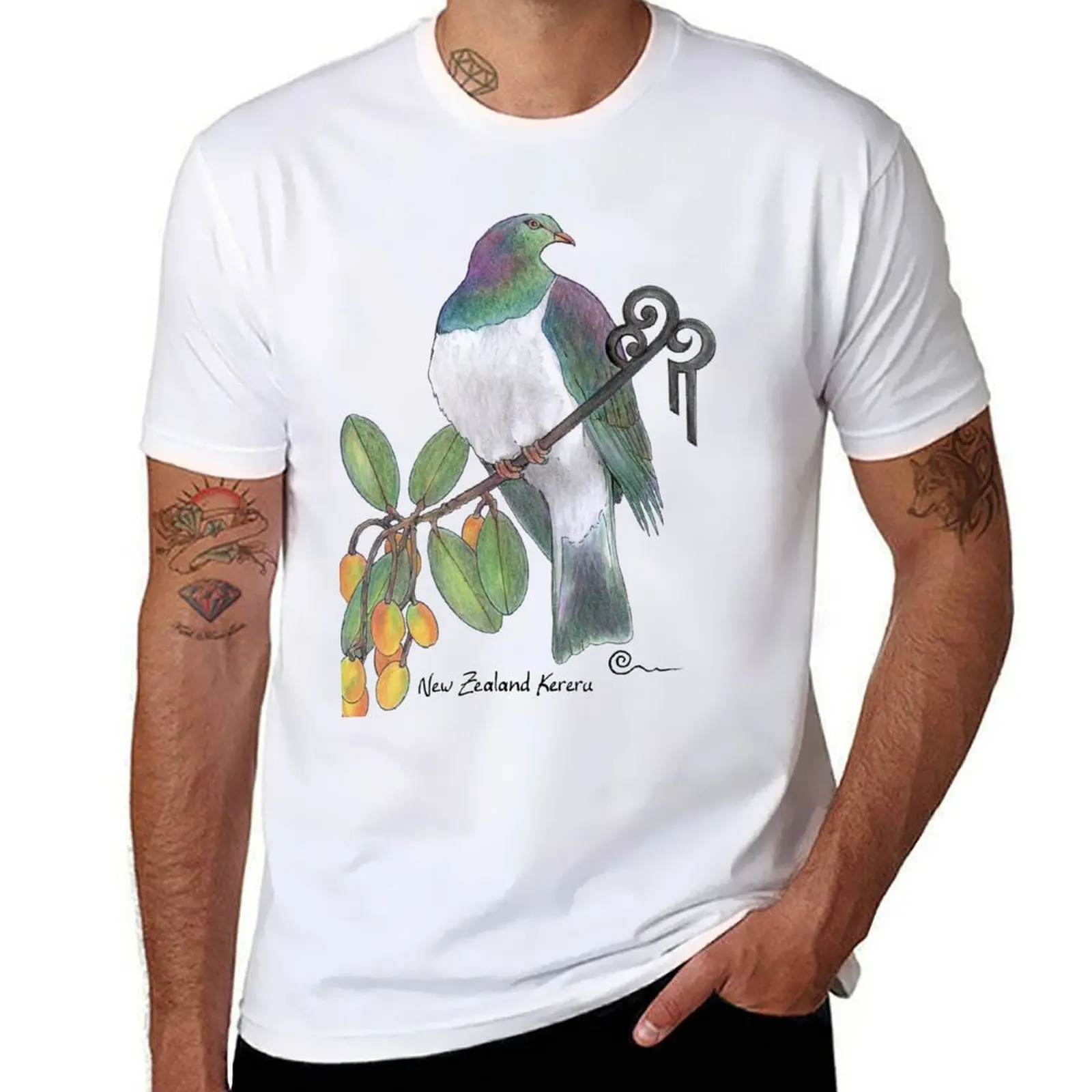 

Kereru - New Zealand Pigeon T-Shirt t shirts for man cotton soft t shirt man luxury T-Shirt