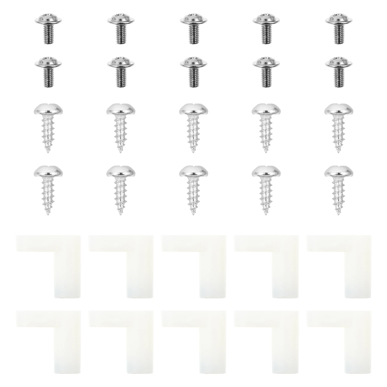 

Plastic Foot Pad Insulating Column L Shape Mounting Feet for PCB Board Screws Included Holder Fixing Spacer Arcade