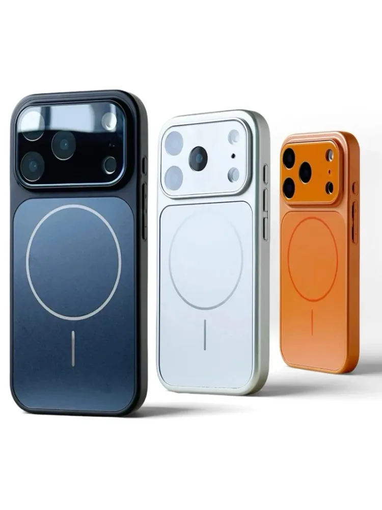 Oryginalne matowe szklane etui magnetyczne AG do iPhone 17 Pro Max 12 13 14 15 16 Plus 11 Air z obsługą Magsafe, obudowa, futerał, coque — 2