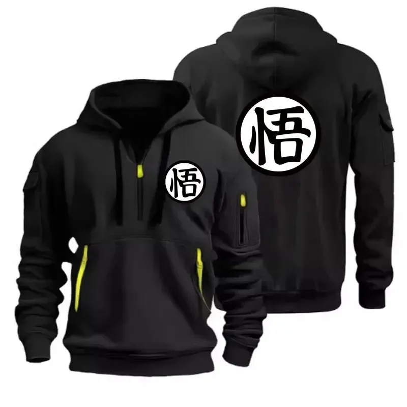 

Vintage Goku Anime Hoodie Fashionable Knitwear Casual Sweatshirt with Capucha for Men And Women