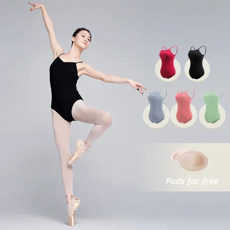 Dance Leotards for Women Girls Backless Cross Camisole Dance Gymnastics Leotards Adults Bodysuits Girl Leotards Swimwear