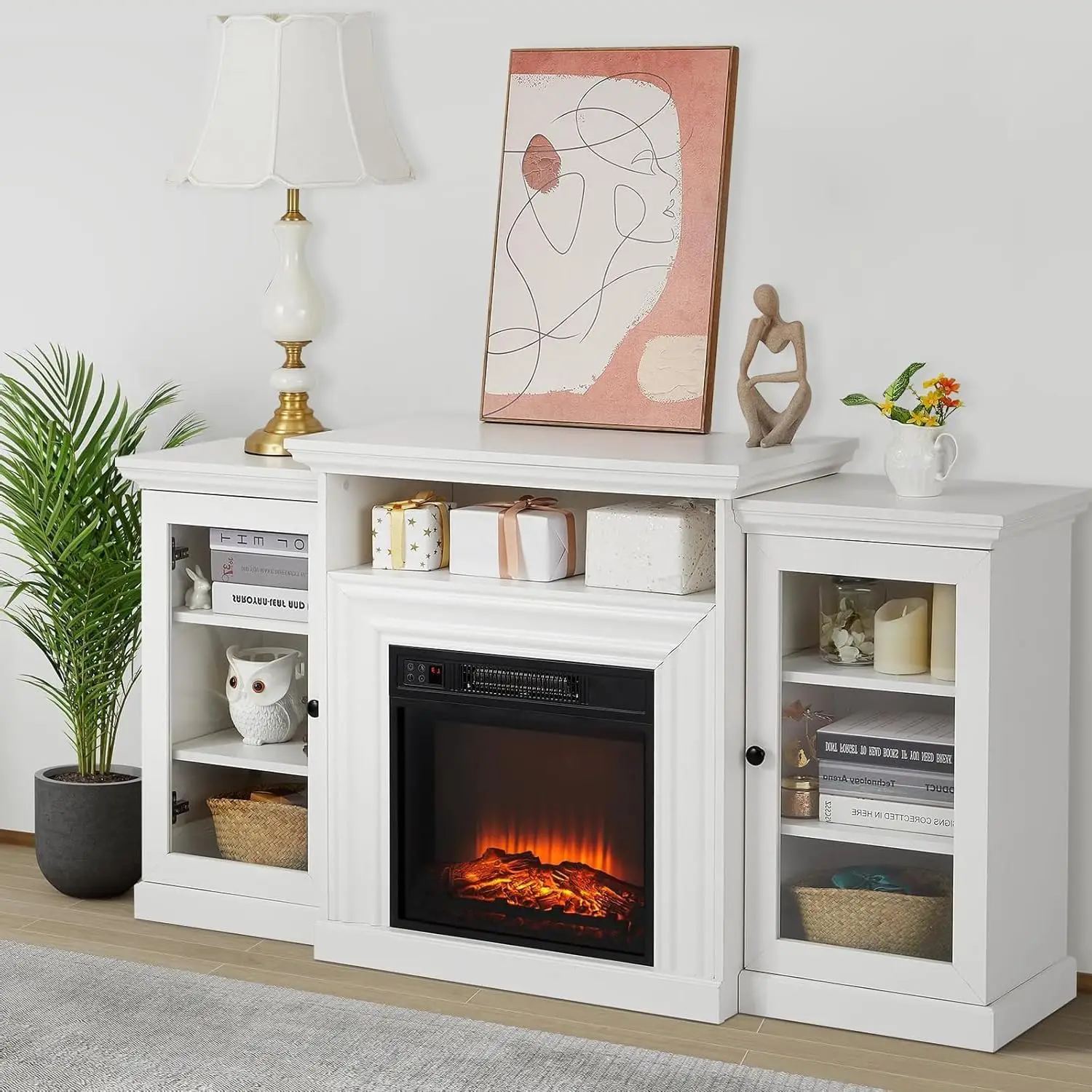 Electric Fireplace TV Stand 60