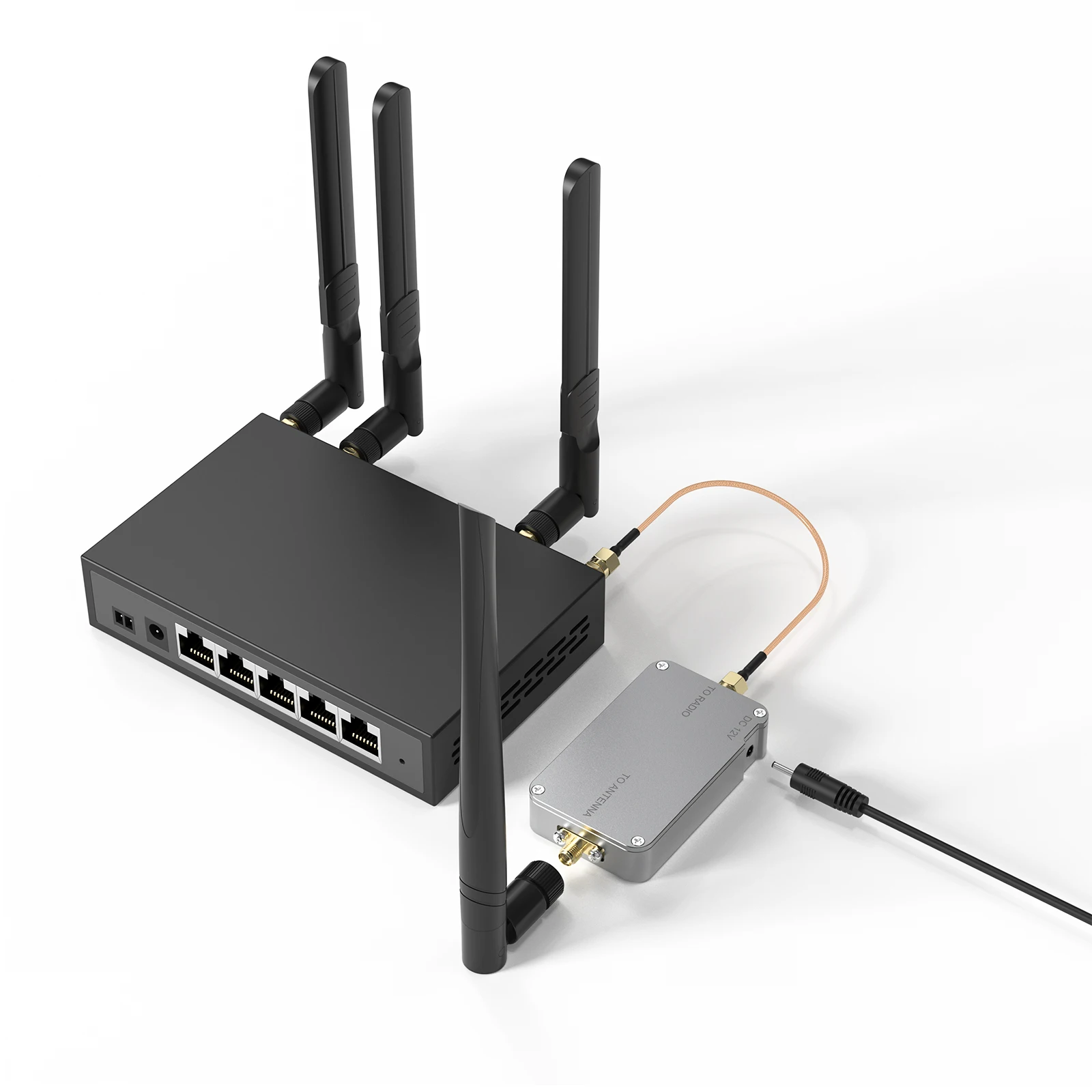 

EDUP AB071-AB075 10W New Signal Boosters for Home 12V Dual Band WiFi Extender 40dBm High Power Compatible with 802.11n