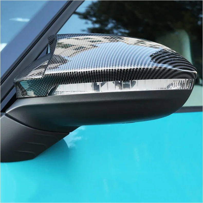 Car Rearview Mirror Cover For VW ID.3 2021 2022 2023 LHD Protective Trim Garnish ABS Accessories