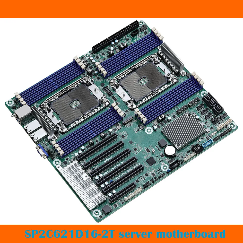 For ASRock SP2C621D16-2T Server Motherboard Dual LGA4189 Supports 3rd Gen Xeon DDR4 Fully Tested