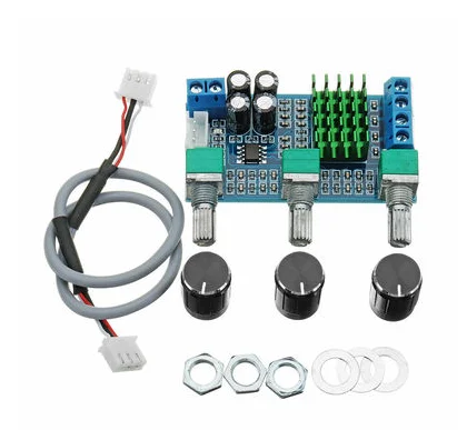 DC 12V To 24V 2X80W XH-M567 TPA3116D2 Dual Channel Digital Amplifier Board High And Low Adjust On-board Operational Amplifier