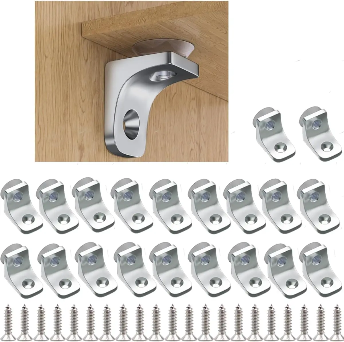 

20/30Pcs Glass Shelf Brackets Suction Support Studs Pegs 5mm Shelves Fixed Cabinet Cupboard Glass Bracket Supporter Hold