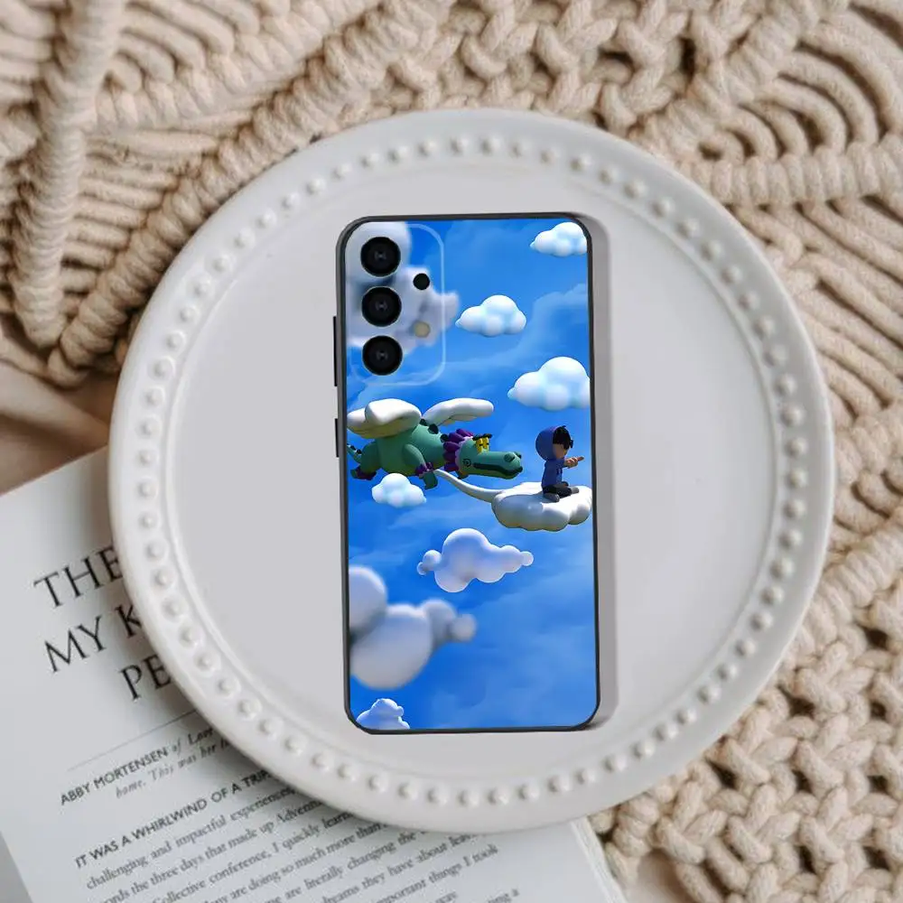 جونيور H $AD BOYZ 4 LIFE حافظة هاتف لهاتف سامسونج جالاكسي A73,72,51,53,52,71,22,5G,Note,J7,8,9 غطاء أسود ناعم