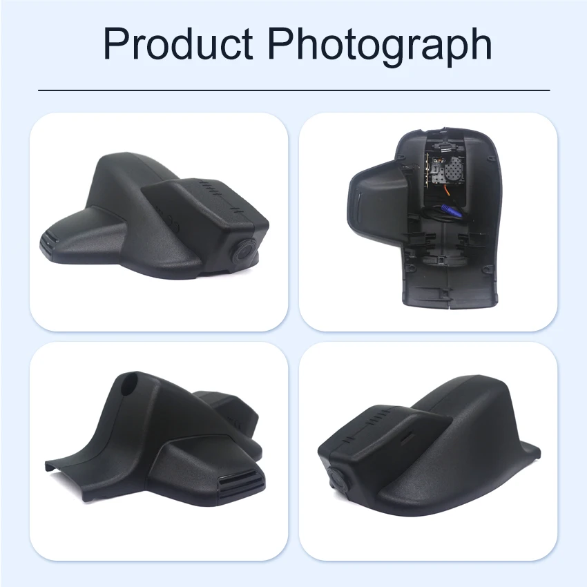 Plug and play Dash Cam For Jeep Compass (2nd Gen) 2018-2022 2023 2024 2025,Car DVR Camera WIFI Connection APP Control,Dashcam view 4