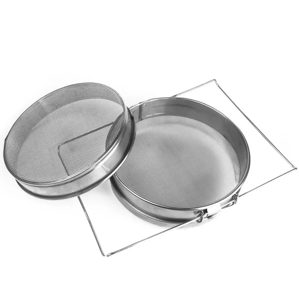 Stainless Steel Beekeeping Double Honey Strainer Filter Set  Bee Keeper  Garden Supplies Beekeeping equipment Atrayente abejas