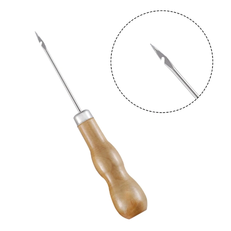 Solid Handle Sewing Awl Tool Practical Drillable Awl for Canvas Leather Dropsale