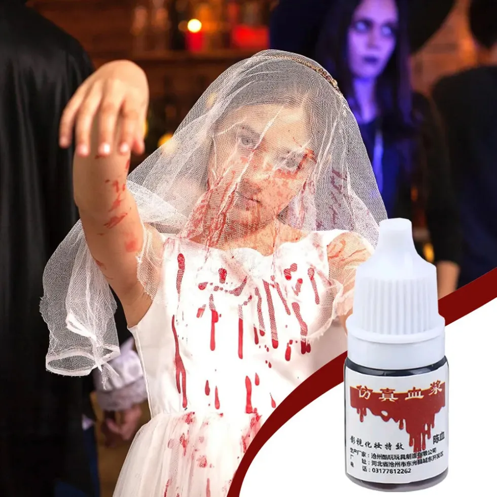 

1pc Holiday Party Fake Blood Halloween Hematopoietic Props Simulation of Human Vampire Fake Blood Party Decorative Supplies