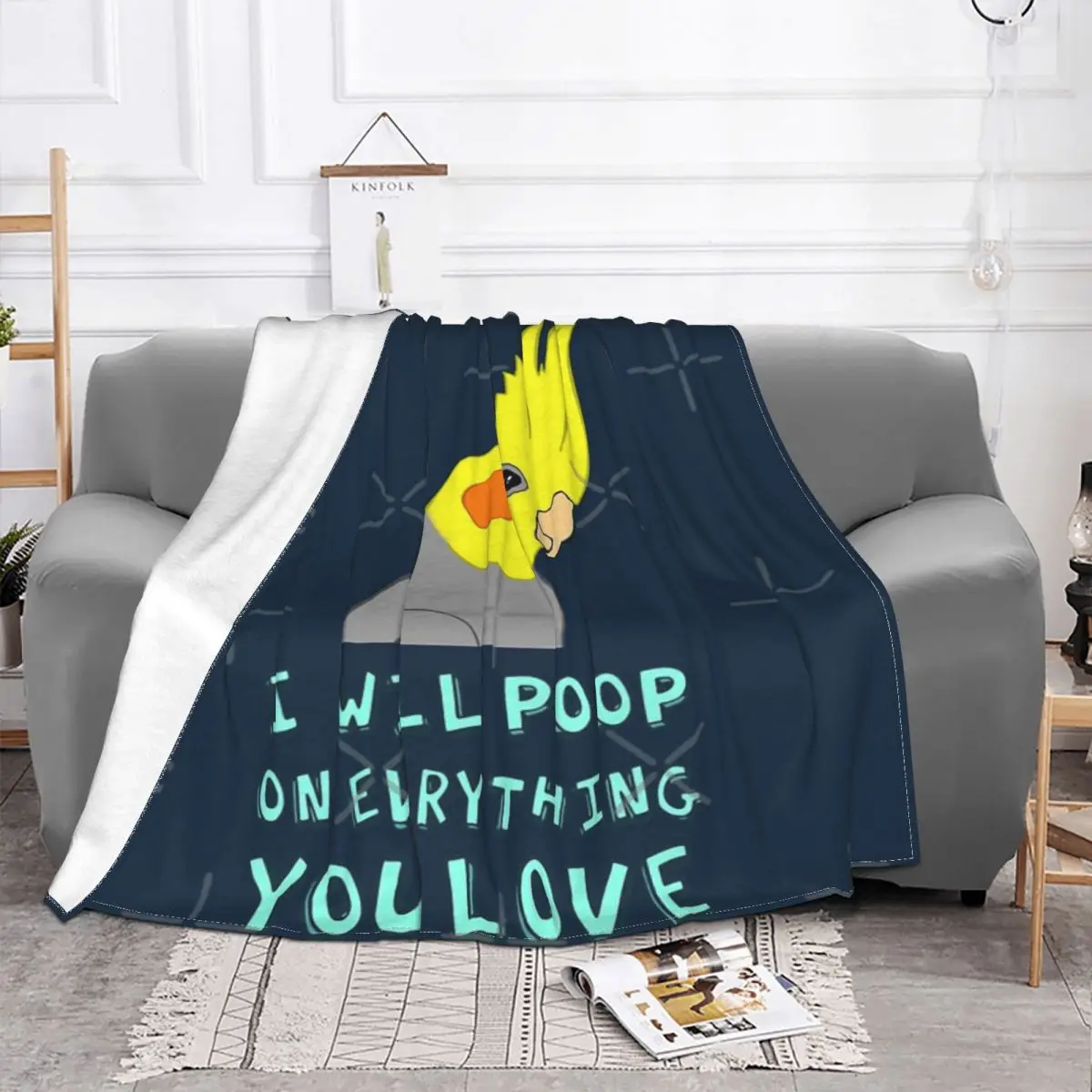 I Will Poop On Everything You Love Quilt Bedroom Blankets & Throws Winter Warm Blanket Throw Blanket