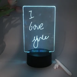 High Appearance Level Colorful Message Board 3d Nightlight Bedroom Headlamp Creative Plug Dream Warm Gift