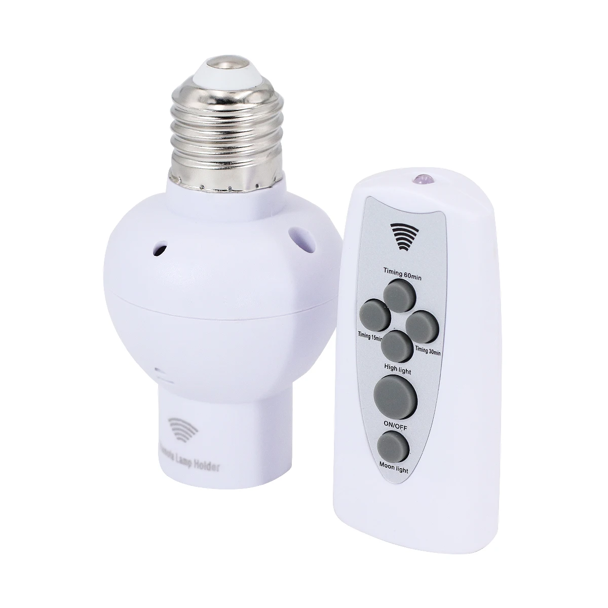 Wireless Remote Control Smart Timer Switch E27 Lamp Holder 110V 220V House Multi Light Switch Baby Room Bedroom Timer Switch