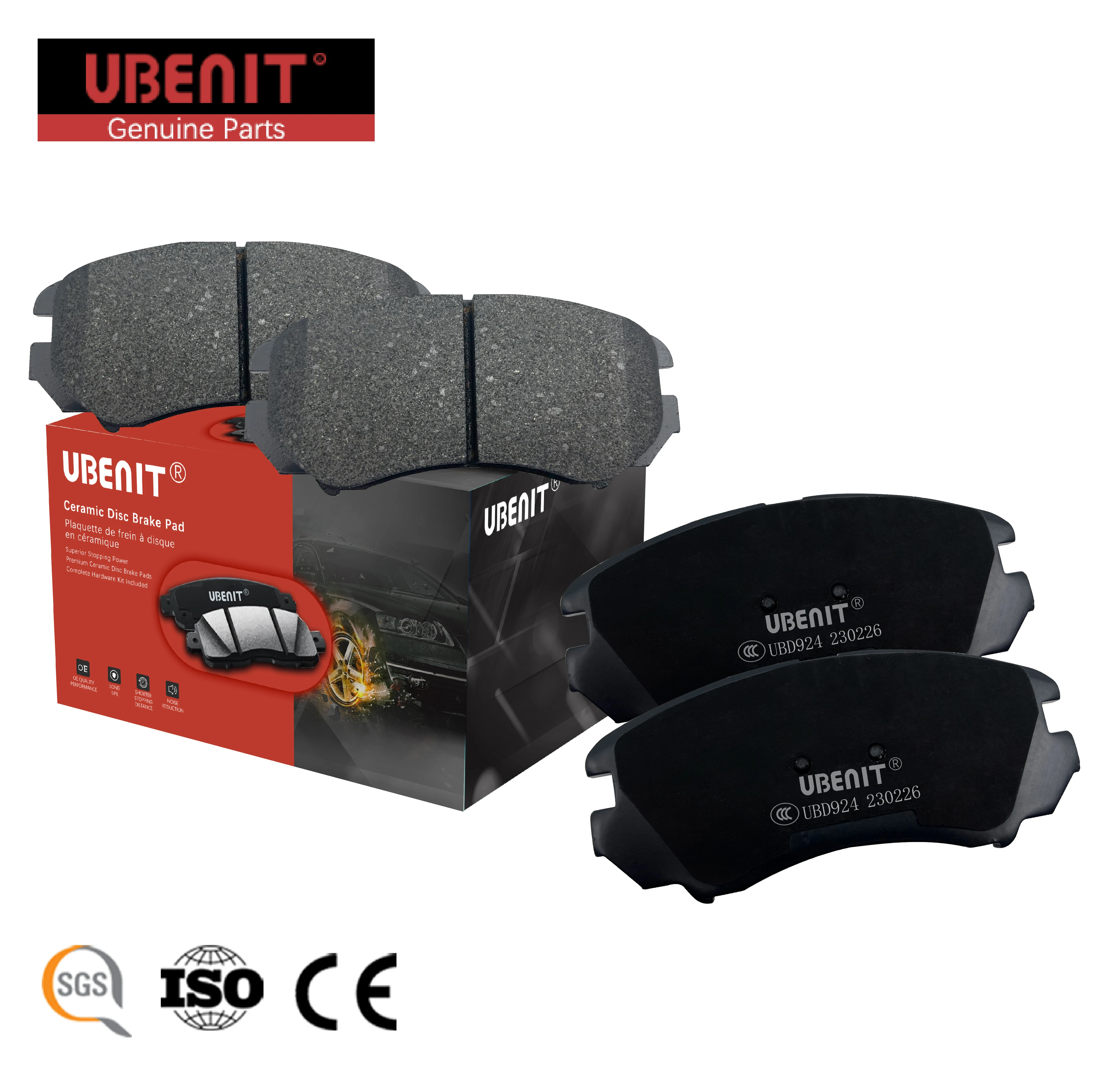 

UBENIT Fast Braking Ceramic Front Brake Pads Are Suitable For Modern Tucson 2005-2013 2.0L 2.7L And Changan CS35 1.5T 1.6L