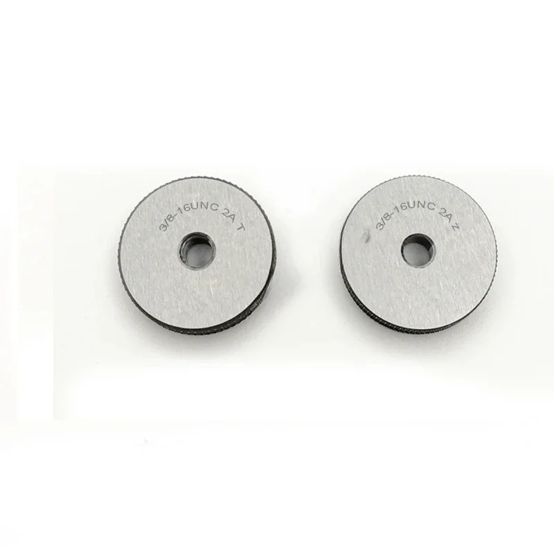 2pcs Unified thread ring gauge set UNC UNF UNEF 1/4 5/16 3/8 7/16 1/2 External thread gage 1/4-28 -32 -36 5/16-24 7/16-20 1/2-20