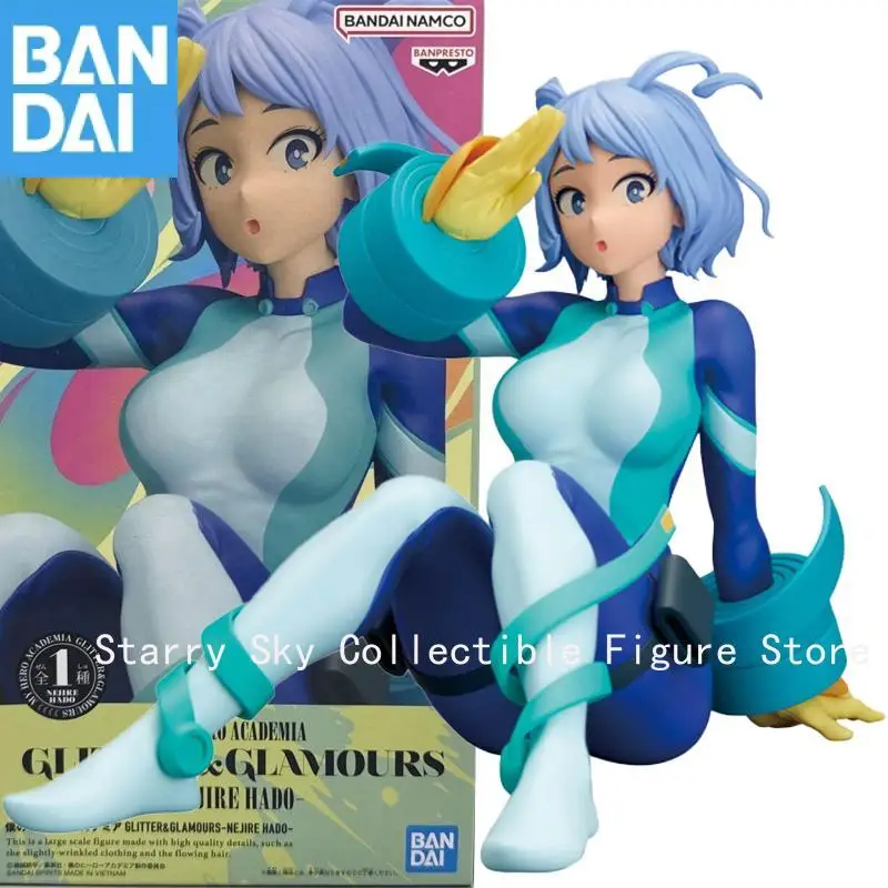 

Подлинная Bandai Banpresto My Hero Academia, блестящая и гламурная кукла для сидения, Nejire Hado, фигурка, модель, коллекционная фигурка, игрушки