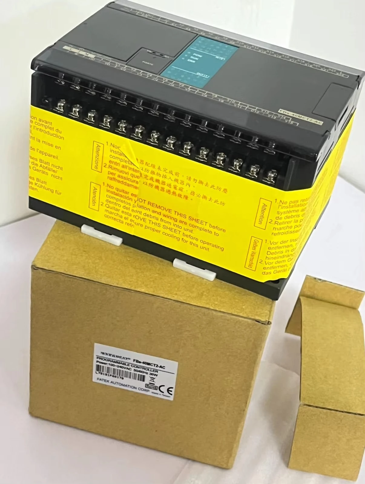 100% Brand New FATEK FBS-40MCT-AC Plastic Industrial Electric Equipment PLC Controller with Servo Motor