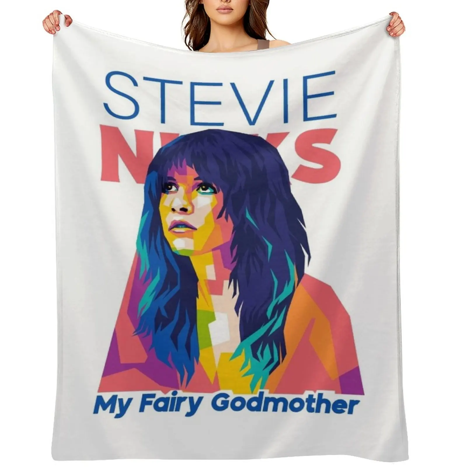 

Stevie Nicks Is My Fairy Godmother Throw Blanket Plaid Blankets For Bed Cute Plaid Personalized Gift Blankets