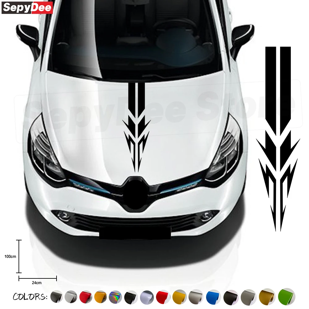 

Universal Car hood sticker Personalized Creative Auto Body Bonnet Universal DIY Graphics Cover Scratches Decorative Accessories