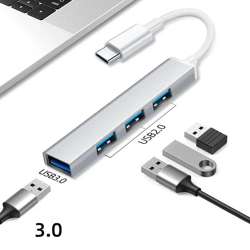 USB C HUB 3.0 Type C  4 Port Multi Splitter Adapter OTG For Xiaomi Lenovo Macbook Pro 13 15 Air Pro PC Computer Accessories