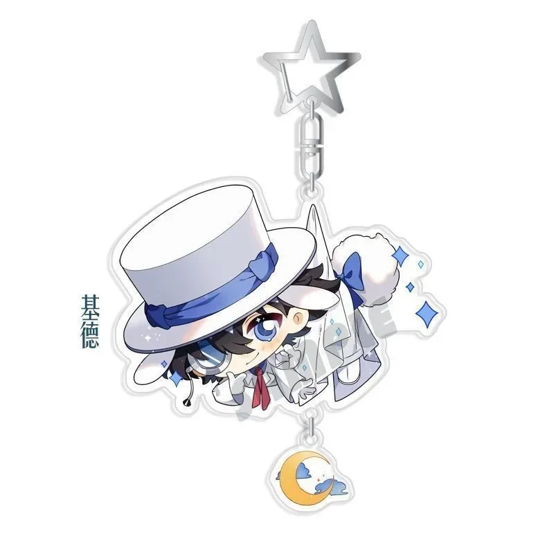 Detective Conan Conan Edogawa Anime Week Cartoon Cute Q Version Character Acrylic Keychain Chain School Bag Decoration Pendant