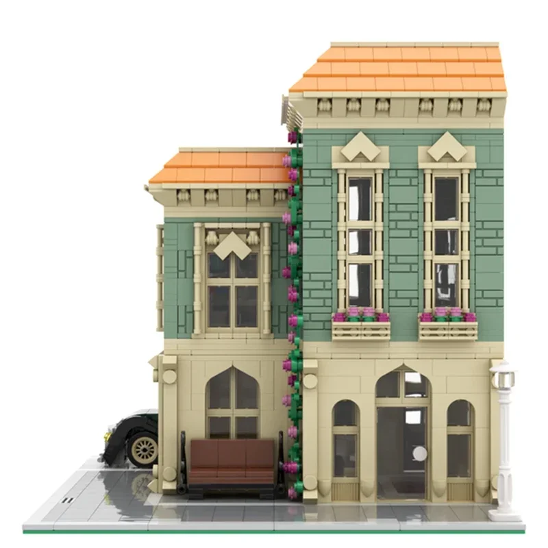 Moc Building Blocks  Post Office And Delivery Car Technical Bricks DIY Assembly Construction Toys For Childr Holiday Gifts