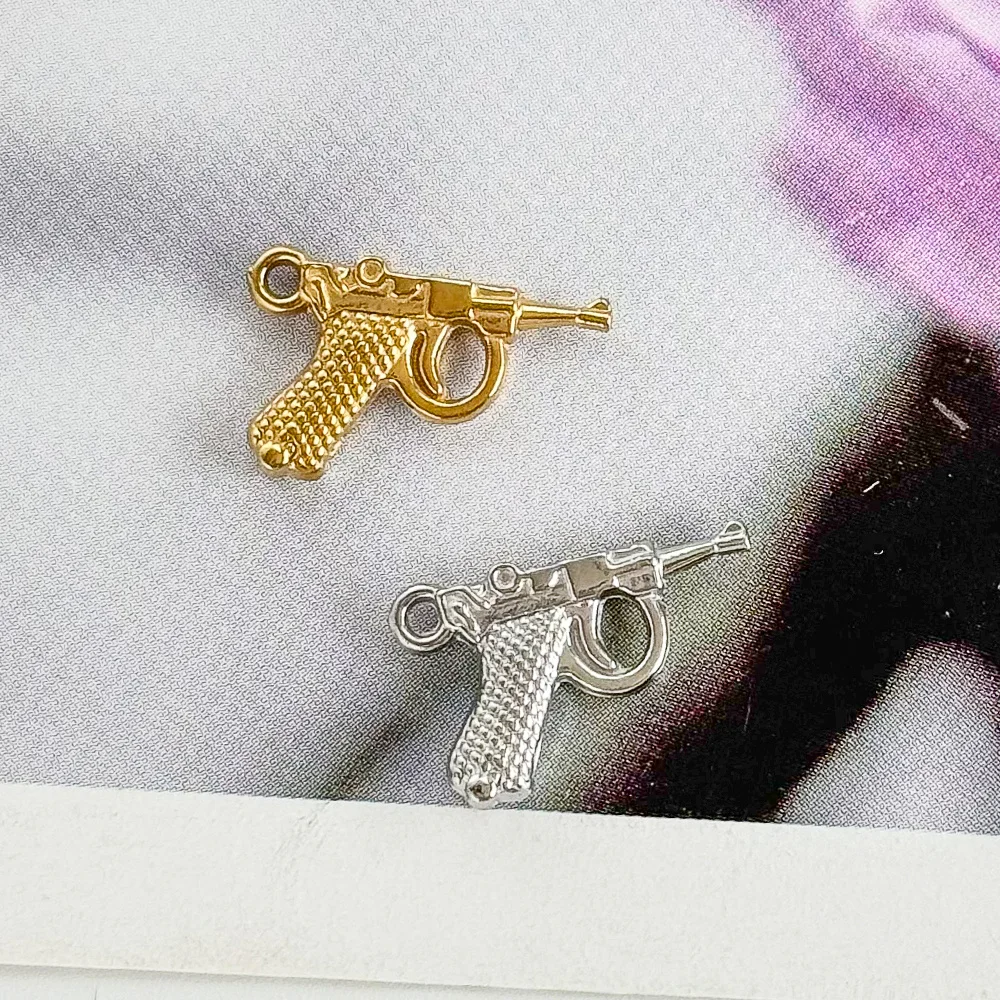 Cordial Design 10*16MM 50Pcs Stainless Steel Pendant/Hand Made/Gun Shape/Charms/Jewelry Accessories/DIY Bracelets Making #195293