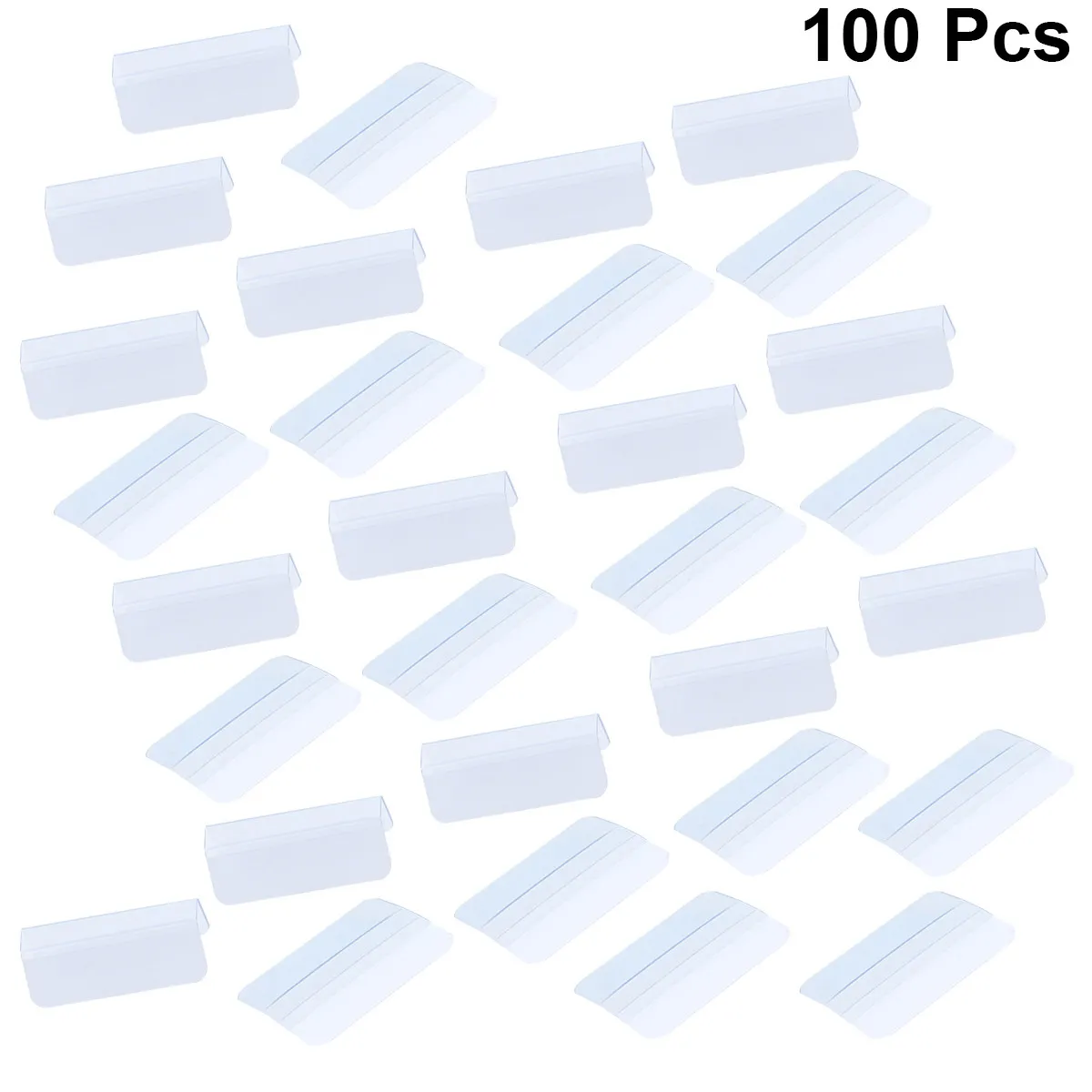100Pcs Jewelry Hook Transparent Plastic Lip Adapter Earring Holder Multipurpose Display Organizer for Earrings Necklaces
