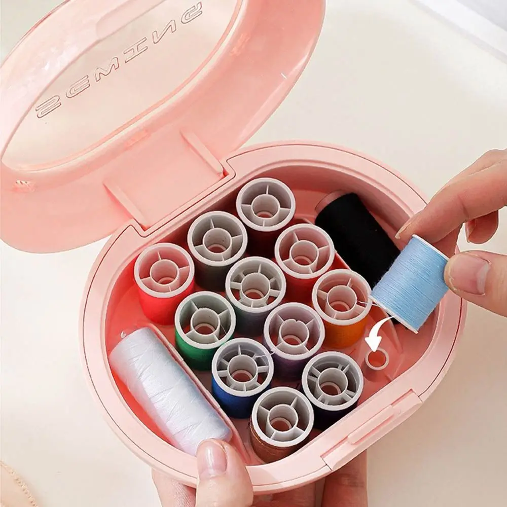 DIY Hand Sewing Kit Needle and Thread Thimble Needle and Thread Box Embroidery Space Saving Sewing Tool Kit Adults