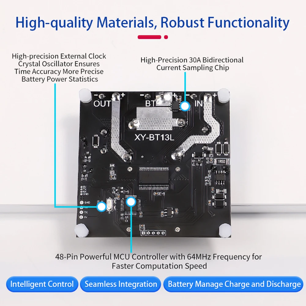 DC 10-110V 30A Coulometer Battery Capacity Indicator  Tester Voltage Current Indicator Automatic Battery Charge Discharge Moduel