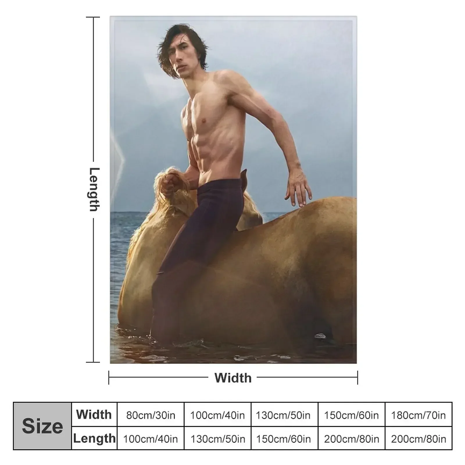 centaur adam driver Throw Blanket for winter Kid'S Plaid on the sofa Blankets