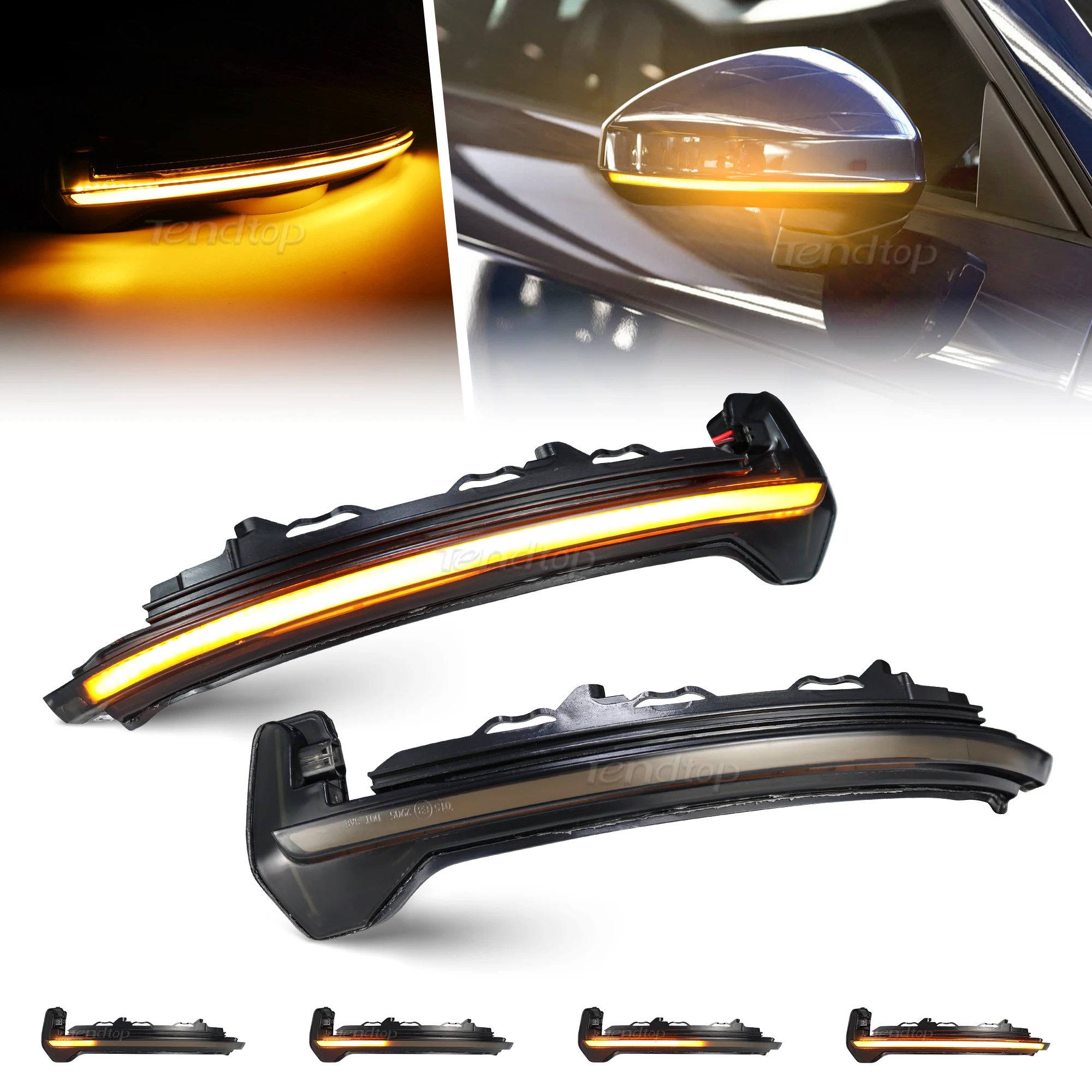 Led Dynamic Turn Signal Lights For Audi TT TTS TTRS MK3 8S 2015-2020 R8 2016-2020 Sequential Side Mirror Indicator Flasher view 2