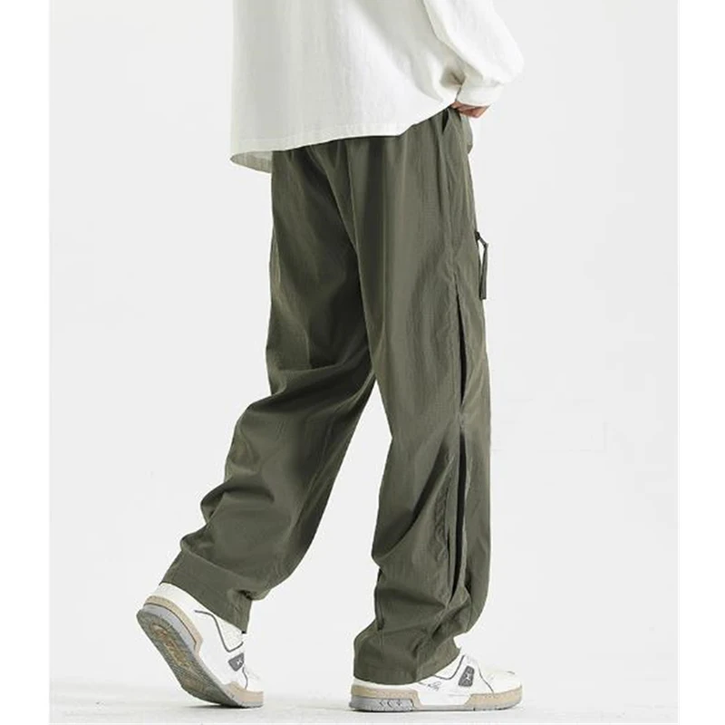 Men Clothing Trendy High Street Harajuku Streetwear Outdoor Cargo Pants Male Casual Loose Pocket Straight Trousers Pantalones5XL