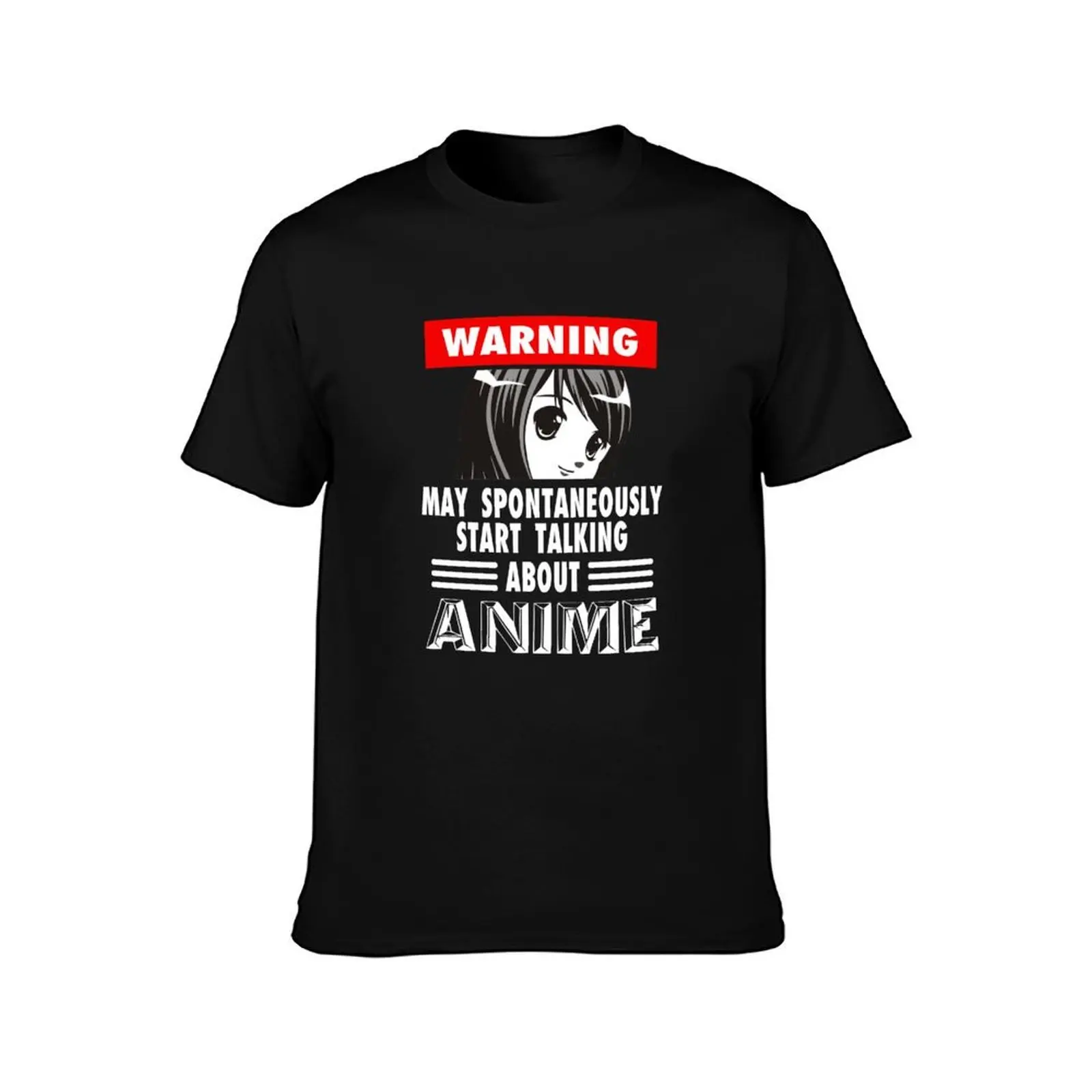 Warning can spontaneously start talking about anime graphics T-Shirt Breathable Travel T-Shirt