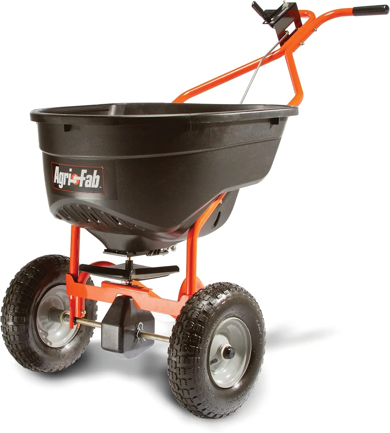 45-0614 130 lb. for Seed,Fertilizer,Salt,Ice Melt; Walk Behind with Easy to use F