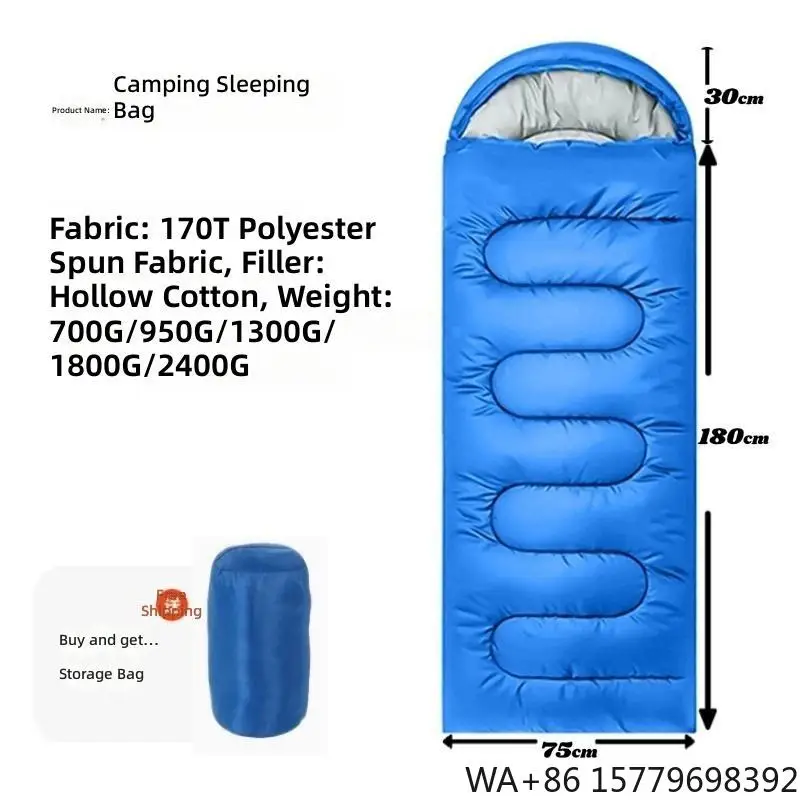 Waterproof Cold Weather 3 Season Outdoor Camping Sleeping Bag for Adults Portable Warm Sleep Sack OEM Customization Available