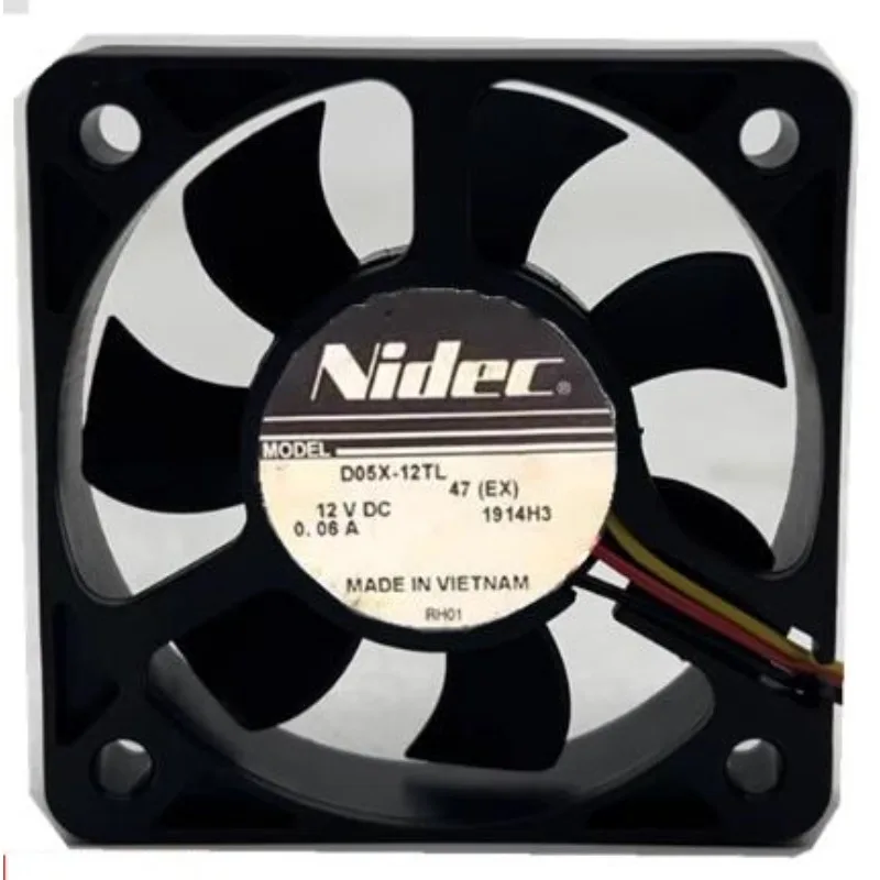 New CPU Fan for Nide D05X-12TL 5CM 5010 12V 0.06A Ultra-thin Silent Cooling Fan 50x50x10mm