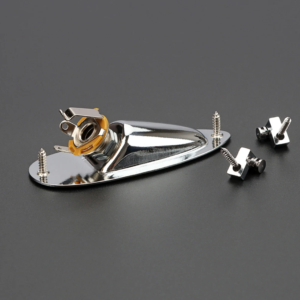 

Silver Boat Plug Set Guitar Parts Accesories String Electric Retainer Metal Instrument Accessory