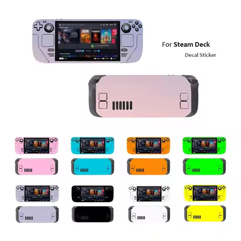 Skin Sticker for Steam Deck Protective Vinyl Decal Full Set Wrap Cover for Steam Deck Pure Color
