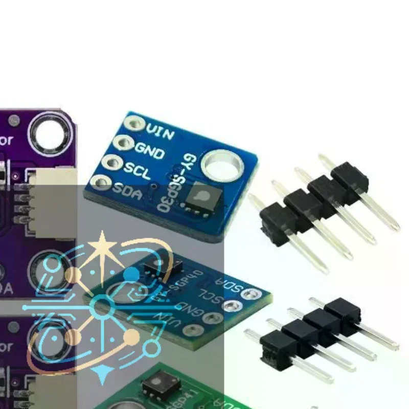 SGP Series Gas Sensor Module Kit SGP30 SGP40 SGP41 Portable TVOC ECO2 Measurement Tool for Electronics DIY