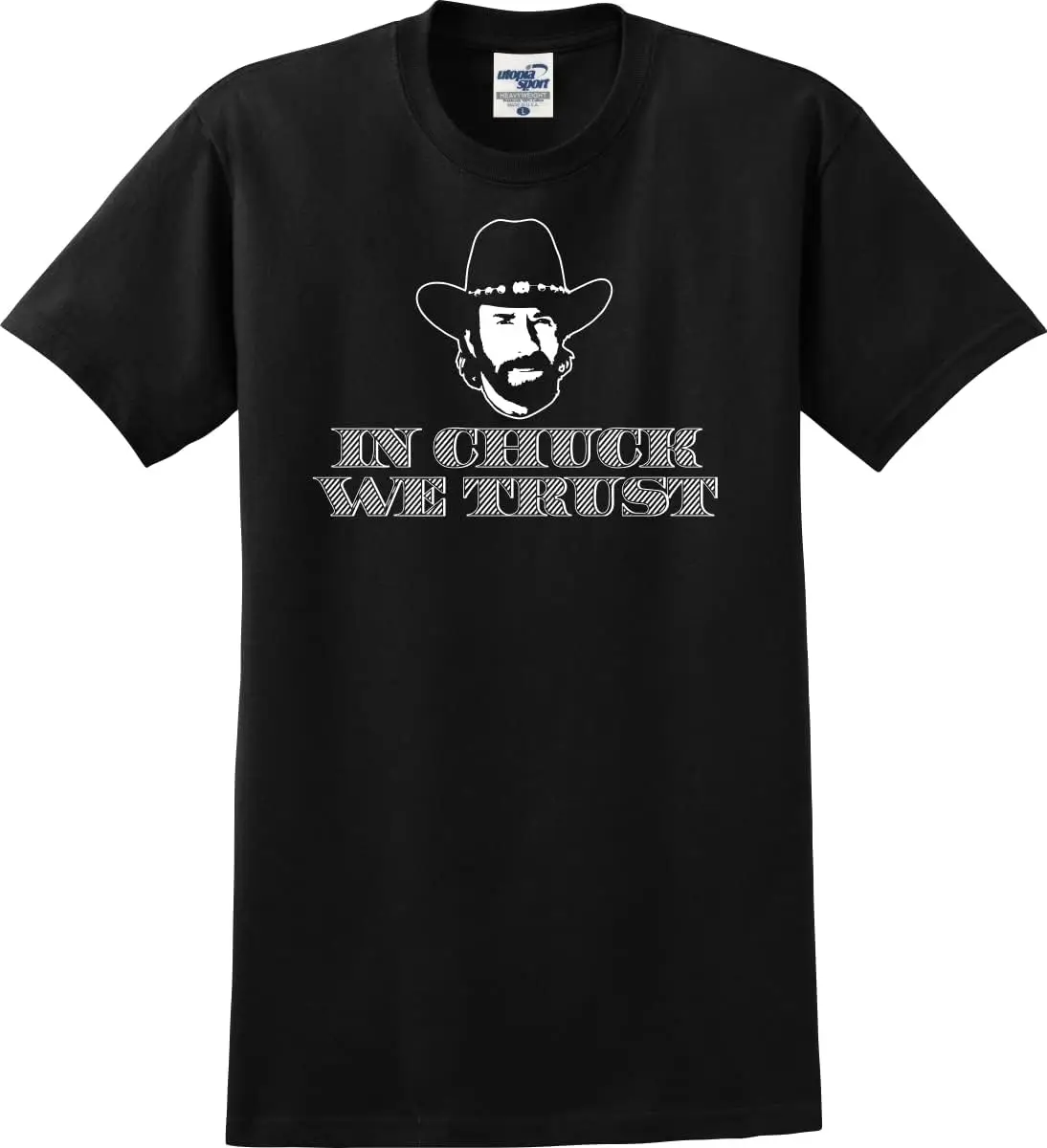 In Chuck Norris We Vertrouwen Op Grappige Unisex T-Shirt (S-5X) Vintage Korte Mouw Ronde Hals Kleding Overheersende Vrije Tijd Katoenen T-Shirts