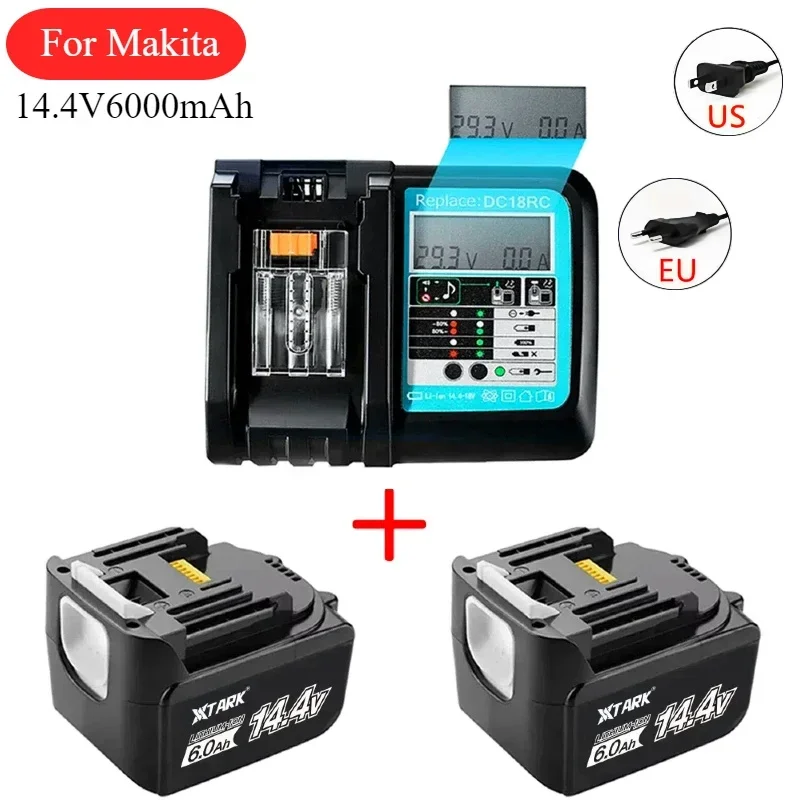 

For MAKITA BL1430 14.4V 6000mAh Li-Ion Battery BL1415 194066-1 194065-3 194559-8 MAK1430Li MET1821