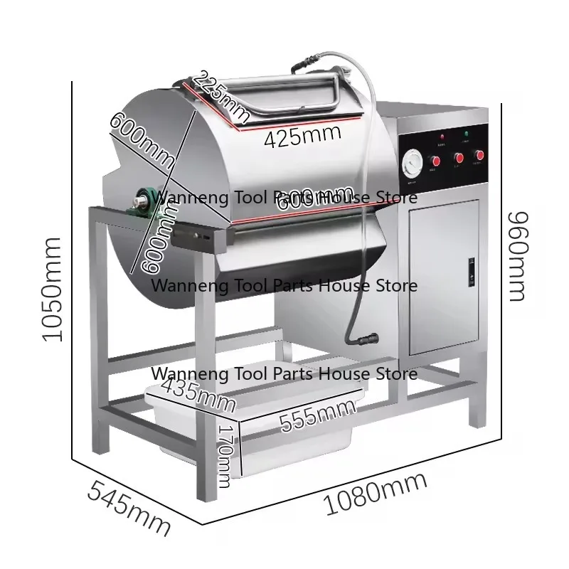80L 150L Stainless Steel Computer Marinated Meat Salting Vacuum Marinator Meat Tumbler Salt Marinade Mixer Machine